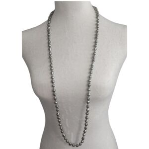 Silver Beaded Necklace